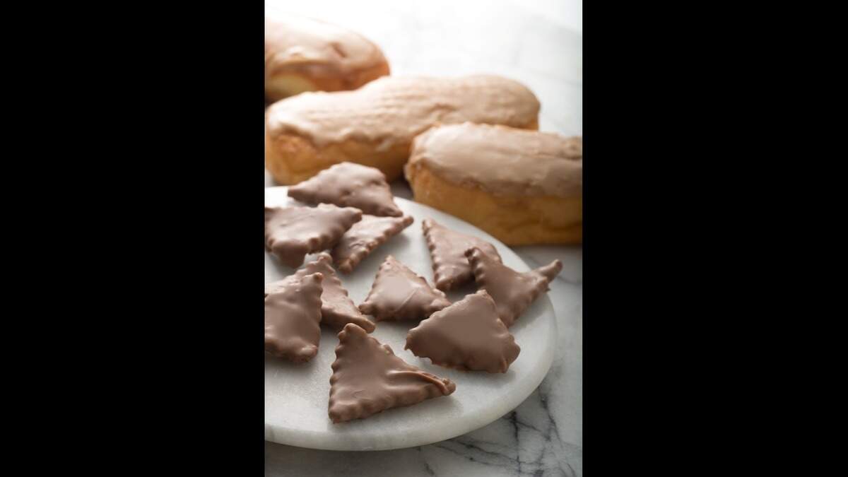 Maple Glazed Donut Crisps made in Fresno by A’cappella Chocolate are now for sale at 50 Costco stores in California.